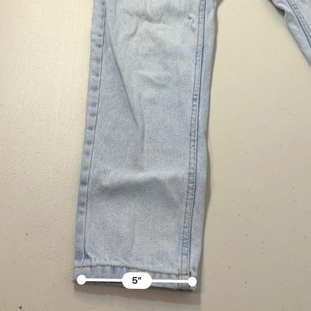 Zara Trafaluc Mom Jeans‎ Womens Size 2 Light Wash High Rise Vintage Style Denim